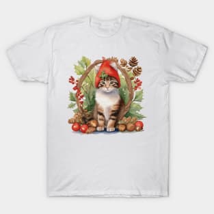 Christmas kitten T-Shirt